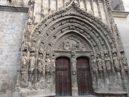 Fachada iglesia de Santa Maria en Requena